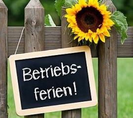 Betriebsferien Sommer